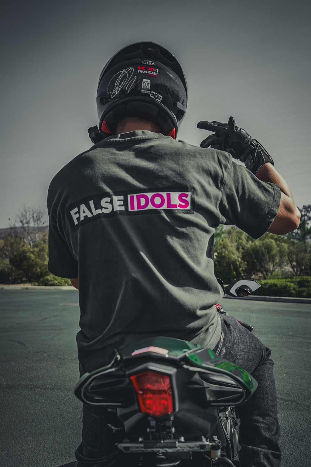 Oversized Mineral Black T-Shirt