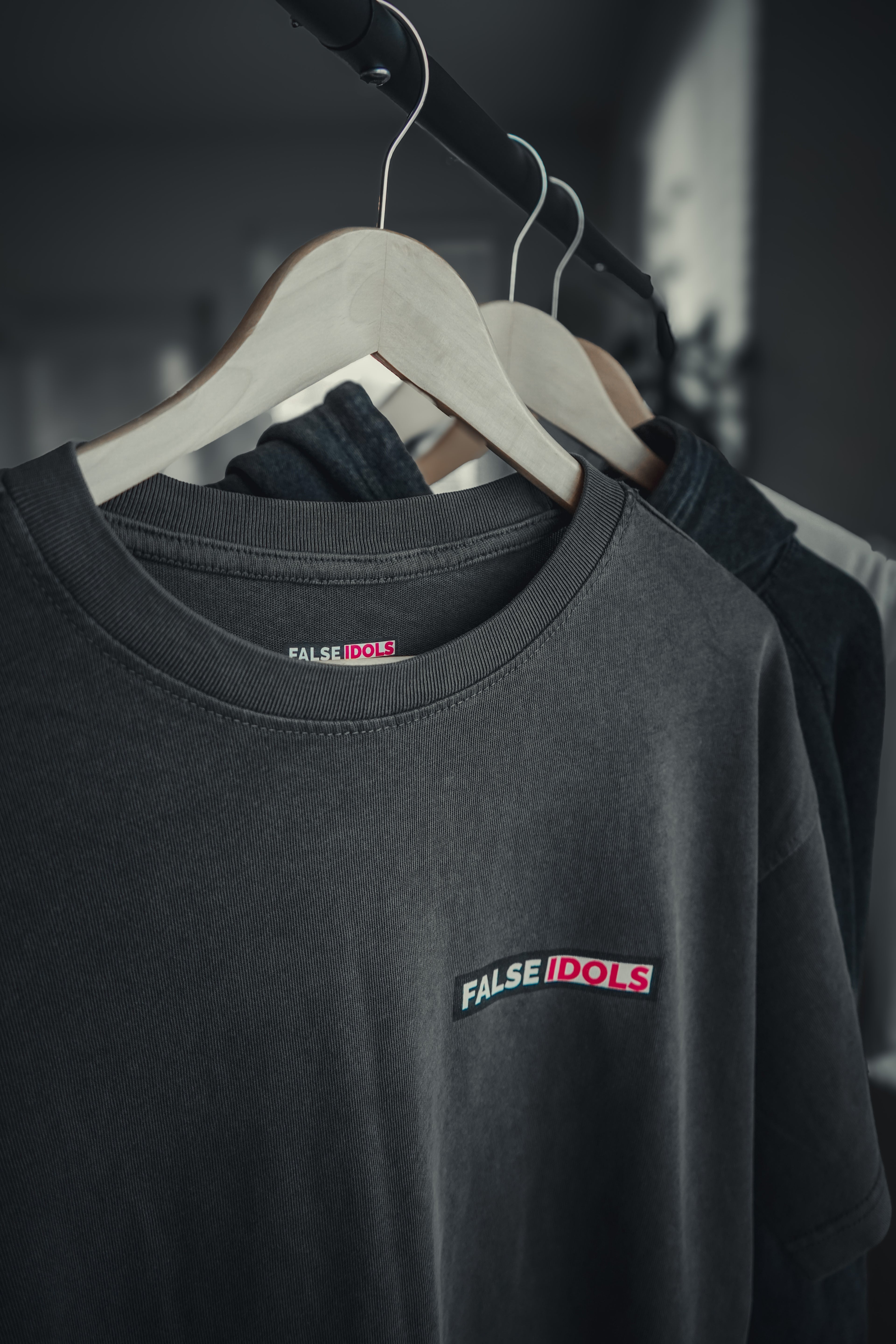 Oversized Mineral Black T-Shirt