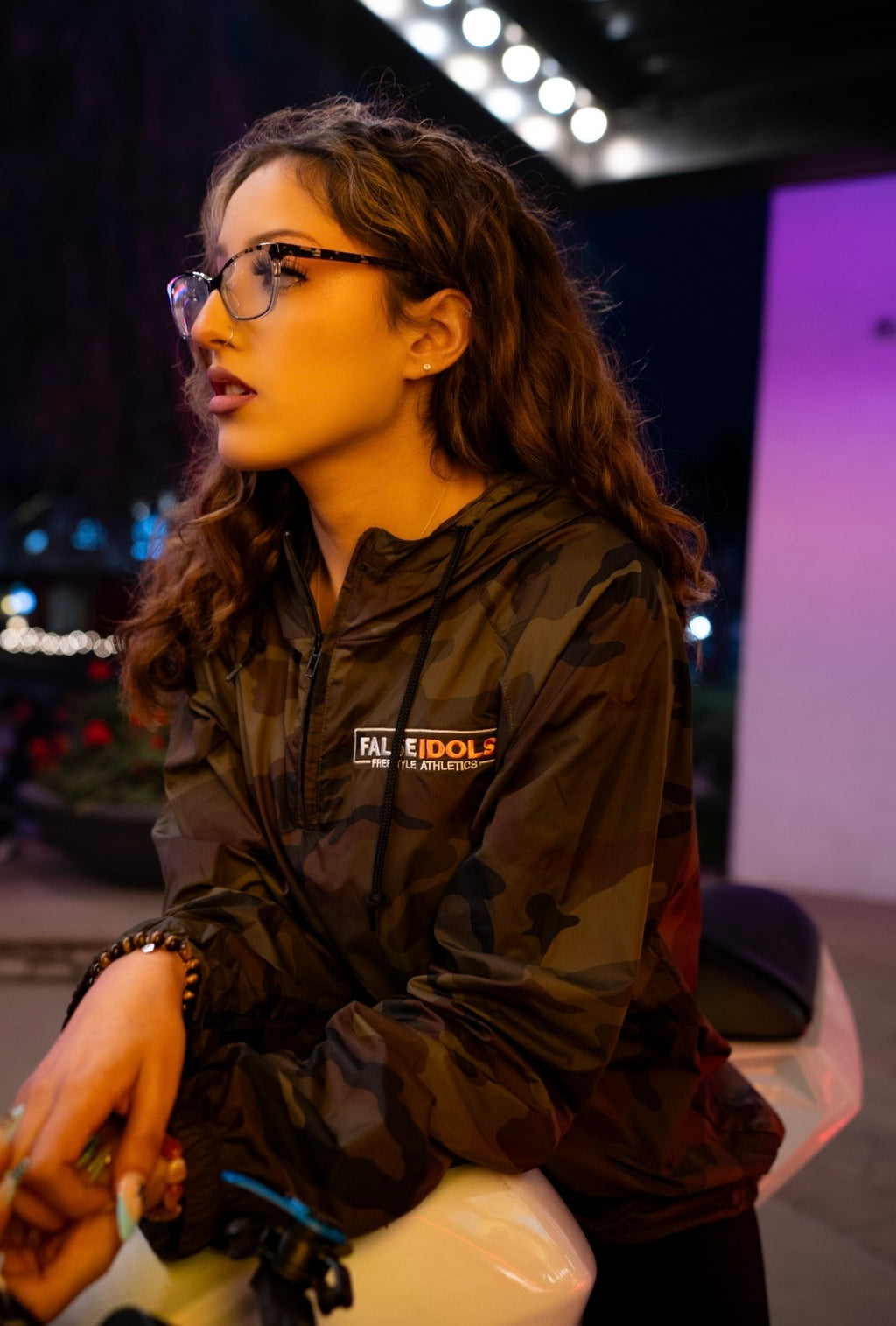 Camo windbreaker