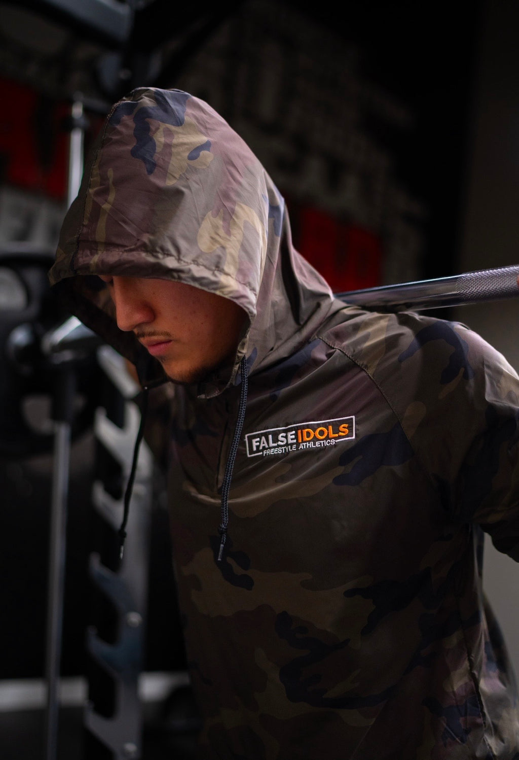Camo windbreaker