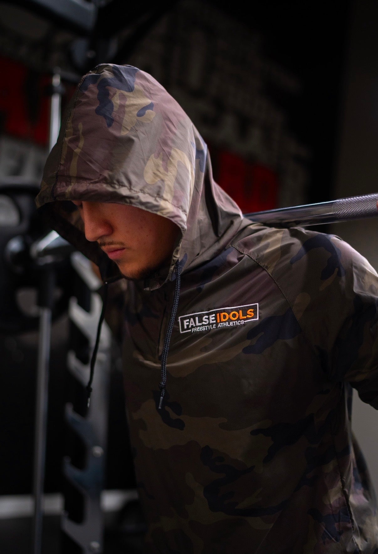 Camo windbreaker